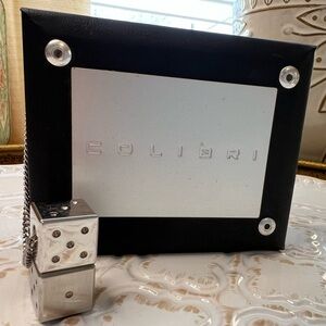 Colibri Dice Pendant Necklace Stainless Steel – New (Old Inventory)